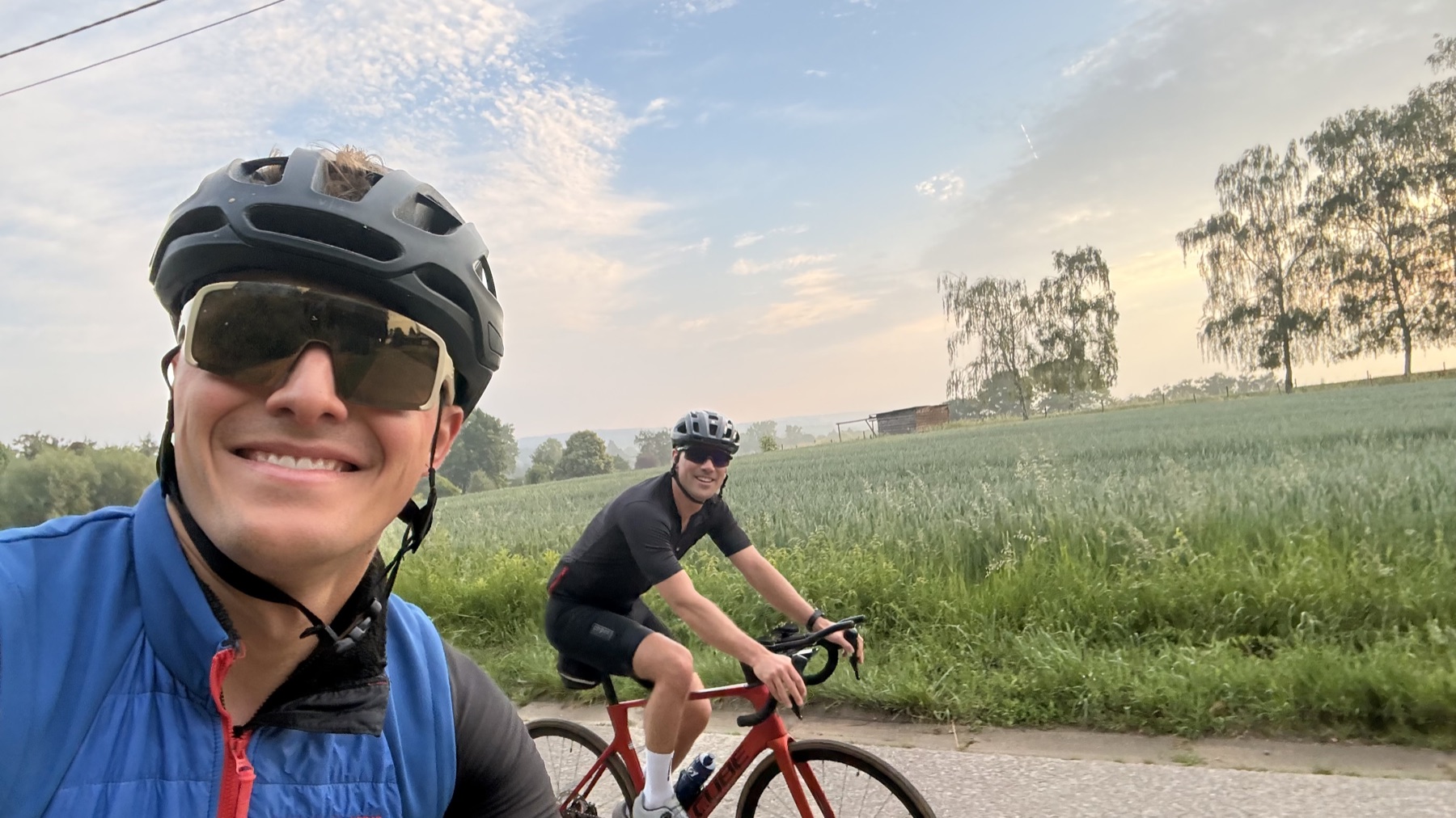 The Sunday 75 group out on a ride through central Flanders